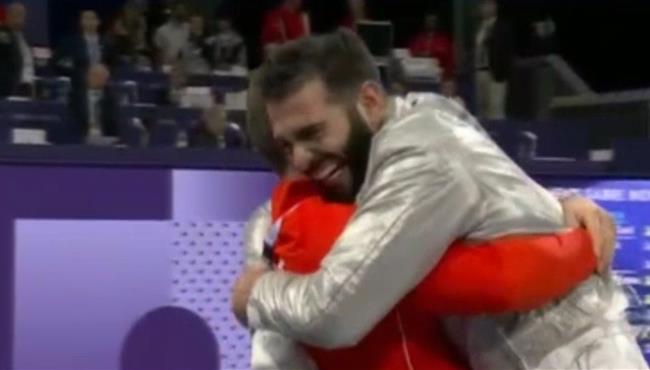 لحظة فوز زياد السيسي على بطل المانيا والتأهل لدور نصف النهائي في أولمبياد باريس