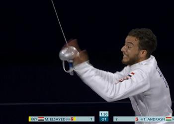 فيديو محمد السيد يهزم تيبور أندراسفي في مباراة مثيرة بـ سيف المبارزة ويحصد البرونزية بـ أولمبياد باريس