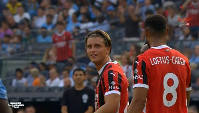 هدف ميلان الثاني في مرمي مانشستر سيتي