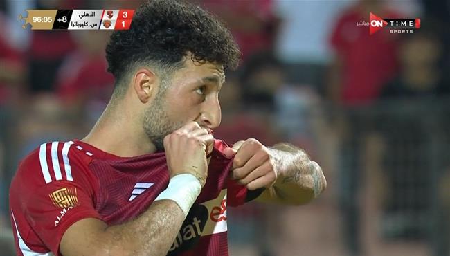 هدف وسام ابو علي الثاني الرائع في مرمي سيراميكا كليوباترا بالدوري المصري