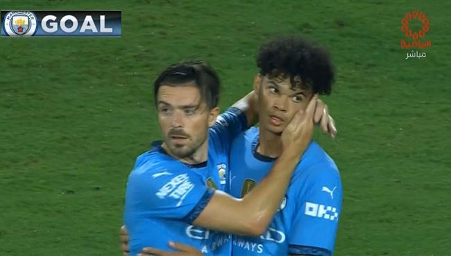 هدف تعادل مانشستر سيتي مع برشلونة 1 1 مباراة ودية