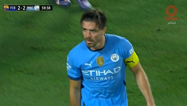 هدف تعادل مانشستر سيتي مع برشلونة 2 2 مباراة ودية