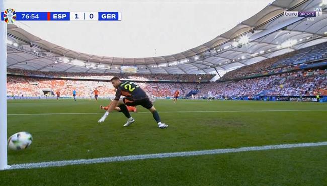 القائم يحرم المانيا من هدف امام اسبانيا في يورو 2024