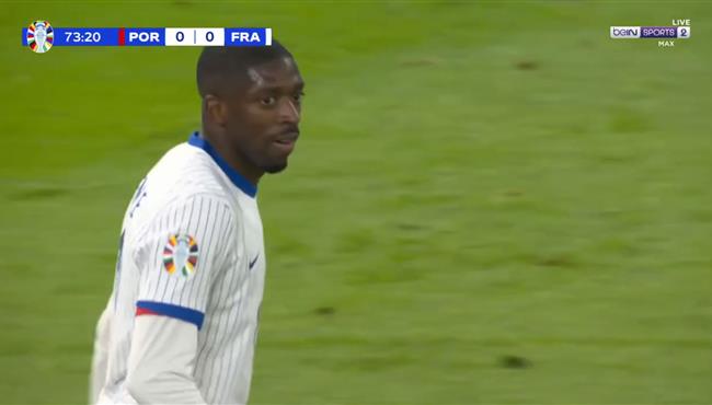 عثمان ديمبلي كاد ان يسجل هدف عالمي في مرمي البرتغال بيورو 2024