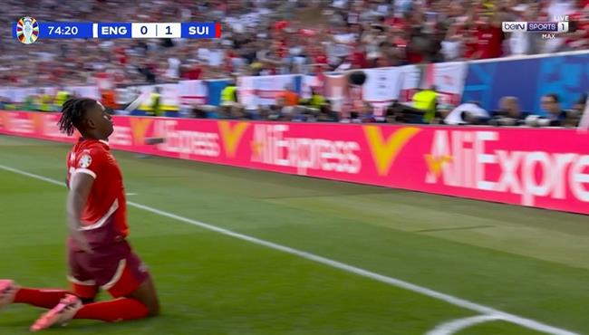 هدف سويسرا في مرمي انجلترا يورو 2024