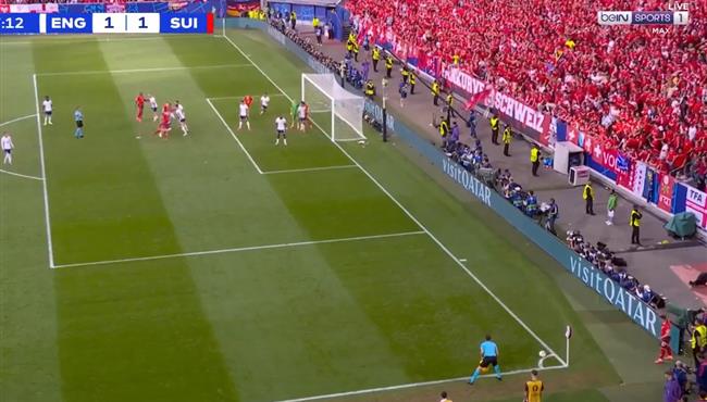 شاكيري كاد ان يسجل هدف خرافي امام انجلترا في يورو 2024