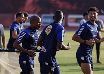 مران الأهلي مشاركة بيرسي تاو ومحاضرة بالفيديو من كولر استعداد ا لـ طلائع الجيش