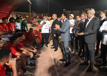 صور وزير الرياضة وجمال علام يحفزان منتخب مصر الأولمبي قبل انطلاق منافسات أولمبياد باريس