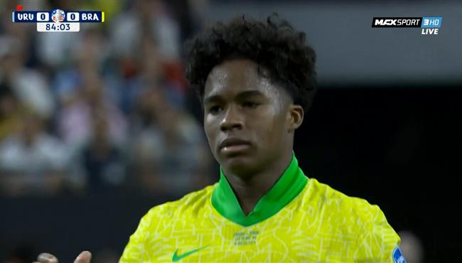 إندريك يهدر فرصة هدف امام اوروجواي في الوقت القاتل بكوبا امريكا