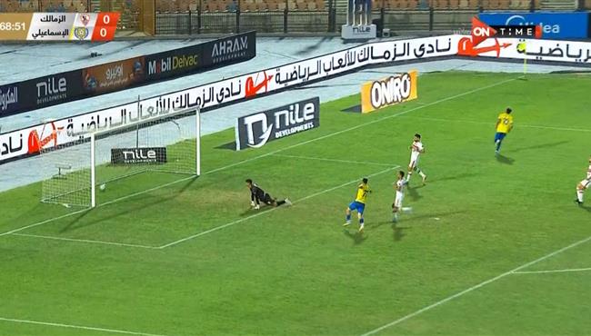 هدف عبد الرحمن مجدي الرائع في مرمي الزمالك