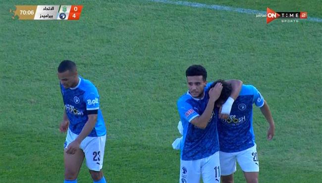 هدف بيراميدز الرابع في مرمي الاتحاد السكندري بالدوري المصري
