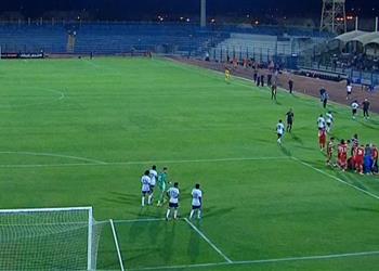 فيديو سقوط مرعب لـ ماجد هاني لاعب بلدية المحلة بمباراة الجونة وخروجه في سيارة الإسعاف