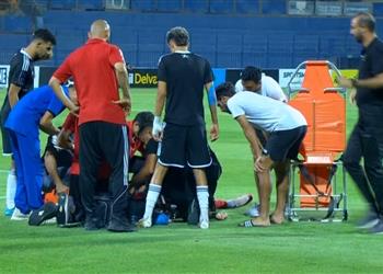 طبيب بلدية المحلة يوضح حالة ماجد هاني الصحية بعد سقوطه المفاجئ في مباراة الجونة