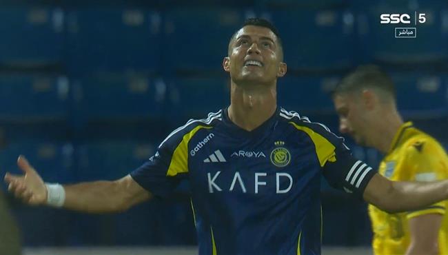 القائم يحرم رونالدو من هدف امام التعاون بكأس السوبر السعودي