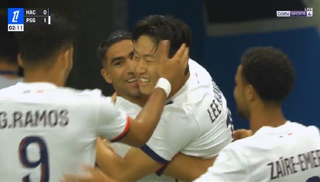 هدف باريس سان جيرمان الاول في مرمي لو هافر بالدوري الفرنسي