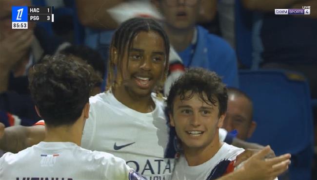 هدف باريس سان جيرمان الثالث في مرمي لو هافر بالدوري الفرنسي