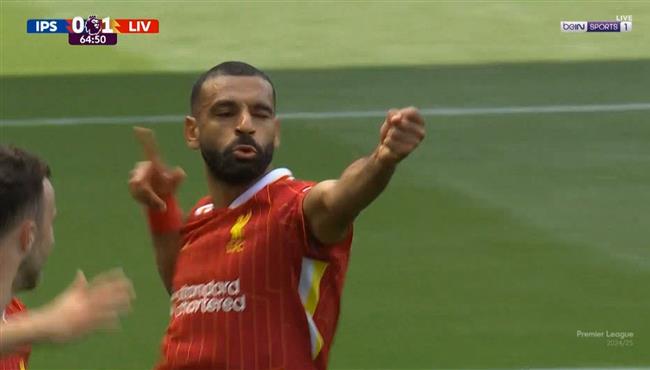 هدف محمد صلاح في مرمي ابسويتش تاون بالدوري الانجليزي