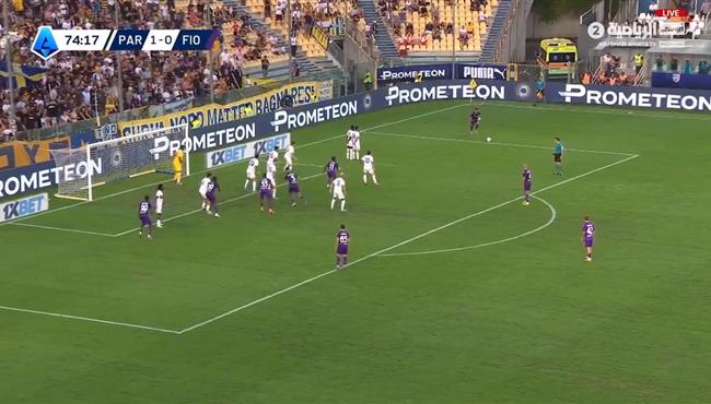 هدف عالمي من ركلة حرة في مباراة فيورنتينا وبارما