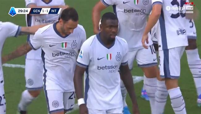 اهداف مباراة انتر ميلان وجنوي 2 2 الدوري الايطالي