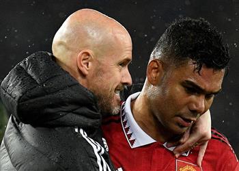 بعد ارتباطه بـ الدوري السعودي تين هاج يحسم مستقبل كاسيميرو مع مانشستر يونايتد