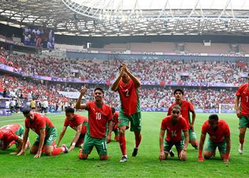 فيديو المغرب يسحق أمريكا برباعية ويتأهل لنصف نهائي أولمبياد باريس