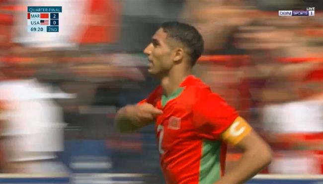 هدف اشرف حكيمي الرائع في مرمي امريكا باولمبياد باريس