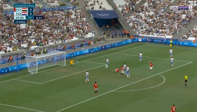 حارس باراجواي يحرم محمود صابر من تسجيل هدف اول لـ مصر