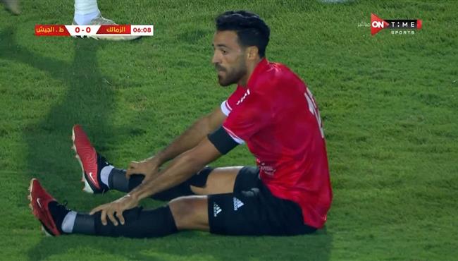 اسلام محارب كاد ان يسجل هدف اول لطلائع الجيش امام الزمالك بكأس مصر
