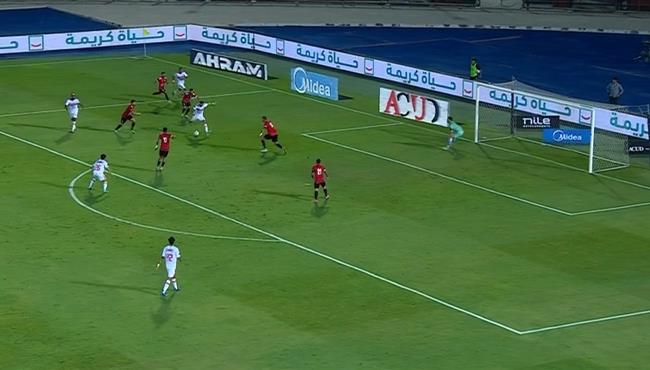 شيكابالا يهدي ناصر منسي كرة رائعة بالكعب يهدرها بغرابه امام مرمي طلائع الجيش