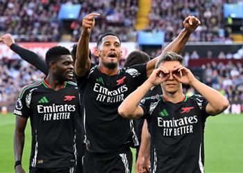 فيديو آرسنال يجتاز أستون فيلا العنيد بثنائية في الدوري الإنجليزي