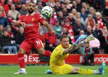 حارس برينتفورد بعد السقوط أمام ليفربول المباراة انتهت بعد هدف محمد صلاح