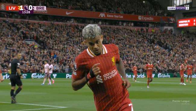 هدف لويس دياز في مرمي برينتفورد بالدوري الانجليزي