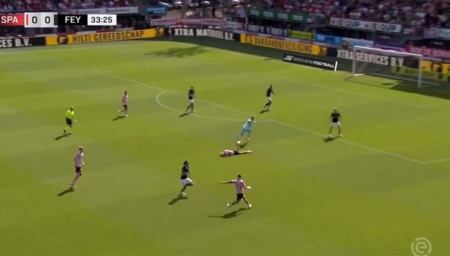 هدف أكثر من رائع في مباراة فينورد وسبارتا بالدوري الهولندي