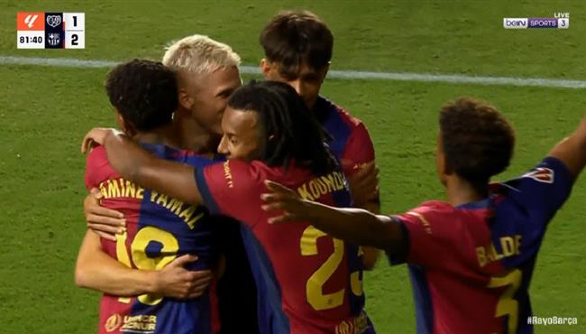 اهداف مباراة برشلونة ورايو فاليكانو 2 1 الدوري الاسباني