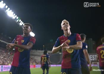 فيديو في مشاركته الأولى أولمو يسجل هدف برشلونة الثاني أمام رايو فاليكانو