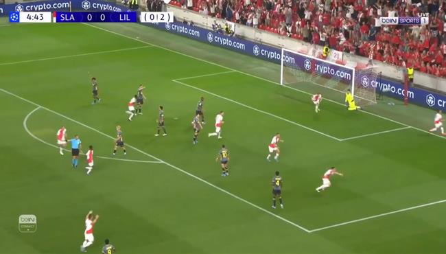 هدف رائع في مباراة ليل وسلافيا براج بدوري ابطال اوروبا