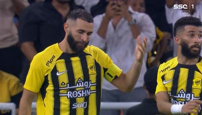 هدف كريم بنزيما الملغي في مرمي التعاون بالدوري السعودي