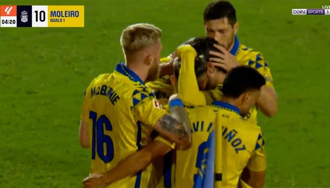 هدف لاس بالماس الاول في مرمي ريال مدريد الدوري الاسباني