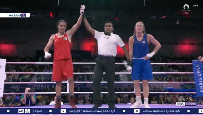 مباراة الملاكمة الجزائرية إيمان خليف في ربع نهائي أولمبياد باريس