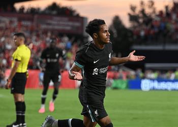 فيديو كارفاليو يسجل هدف ليفربول الأول أمام مانشستر يونايتد