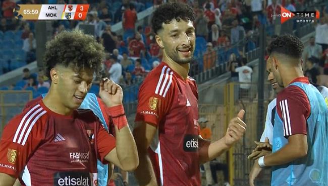 هدف وسام ابو علي الثالث في مرمي المقاولون العرب بالدوري المصري