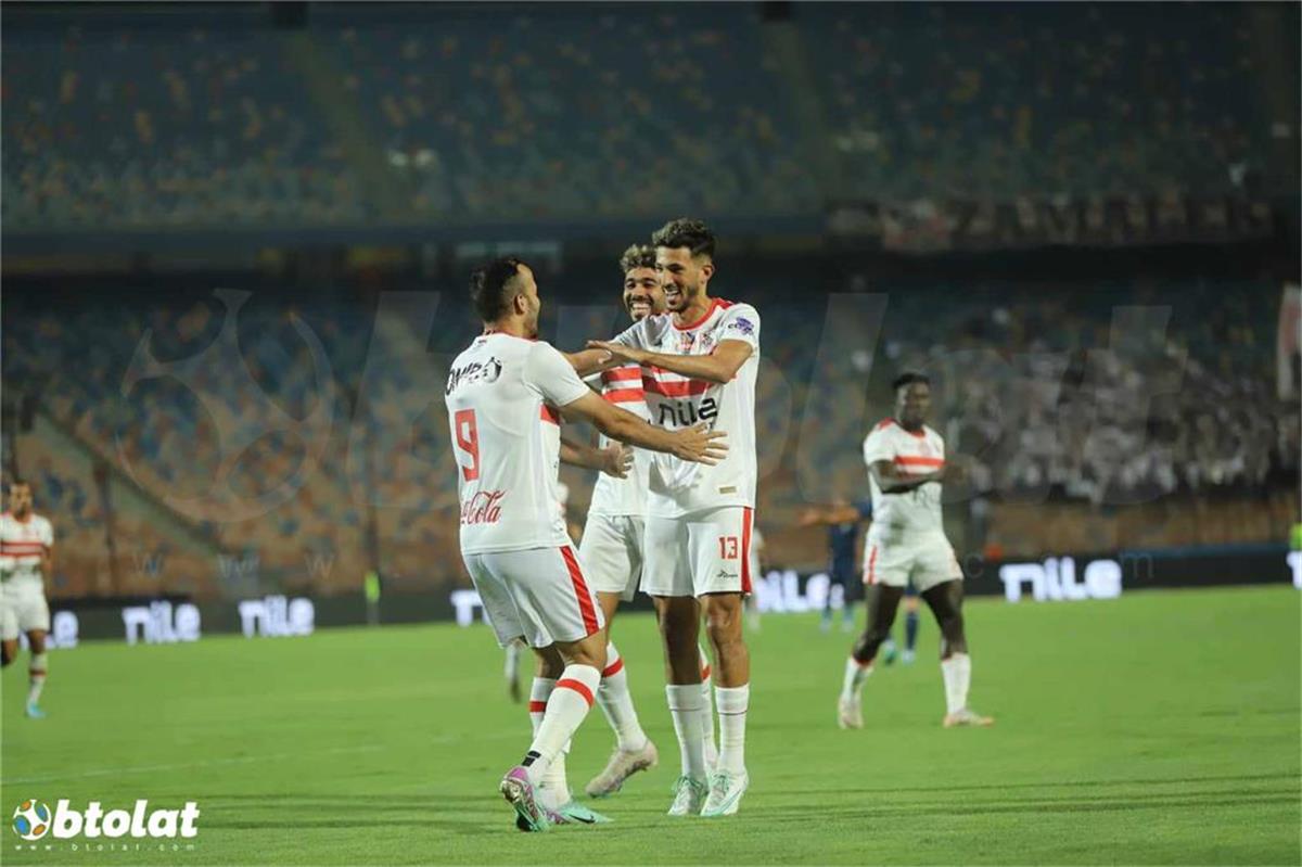 لاعبو الزمالك في مباراة انبي