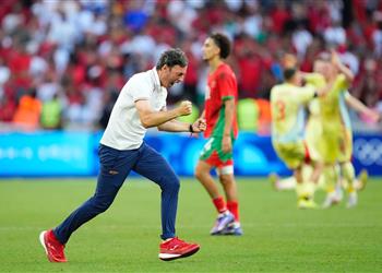 مدرب إسبانيا يوجه رسالة إلى منتخب المغرب بعد التأهل إلى نهائي أولمبياد باريس