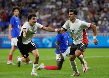 فيديو محمود صابر يسجل هدف مصر الأول أمام فرنسا