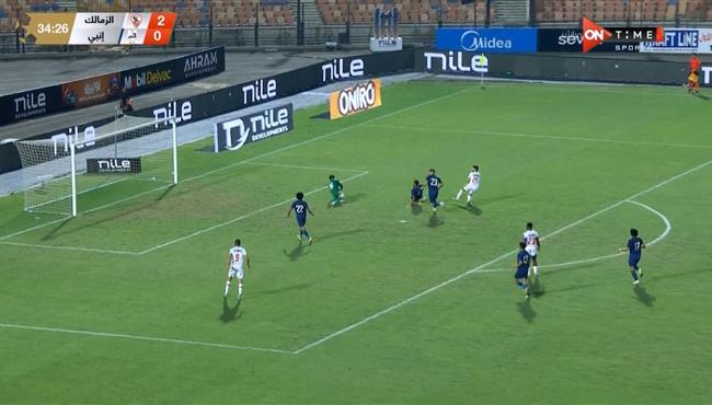 سيف فاروق جعفر يهدر هدف محقق للزمالك امام انبي