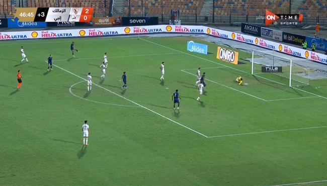 أحمد حواش كاد ان يسجل هدف رائع لانبي امام الزمالك