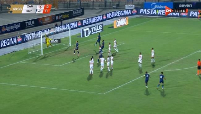 على فوزي كاد ان يسجل هدف رائع امام الزمالك بالدوري المصري