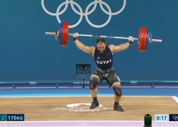فيديو إصابة كريم أبو كحلة أثناء خوضه منافسات رفع الأثقال في أولمبياد باريس
