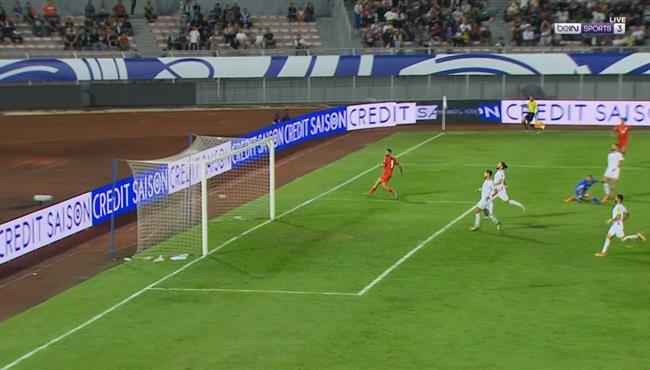 العارضة تحرم الاردن من تسجيل هدف امام فلسطين في تصفيات كأس العالم