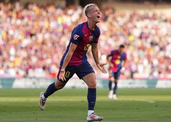 تدريبات برشلونة توضح موقف أولمو من مواجهة جيرونا